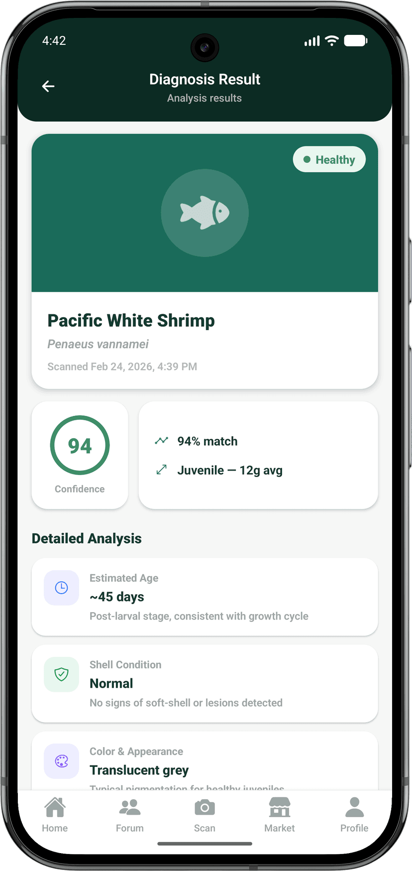 Scan result interface